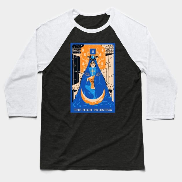 The High Priestess Baseball T-Shirt by Epictetus